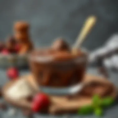 Ingredients for chocolate souffle