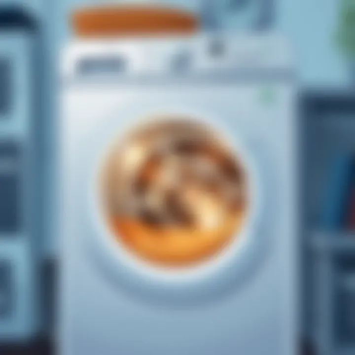 A well-maintained washing machine operating smoothly