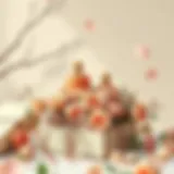 Elegant wedding gift arrangement