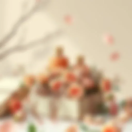 Elegant wedding gift arrangement