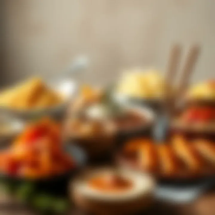 A selection of gourmet dishes for a New Year feast